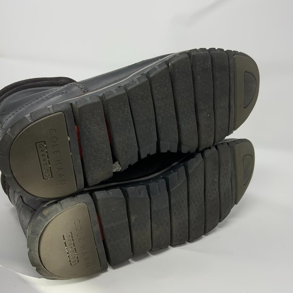Cole Haan Zerogrand waterproof black hikers hiking boots Mens 9 Womens 10.5 - Picture 2 of 6